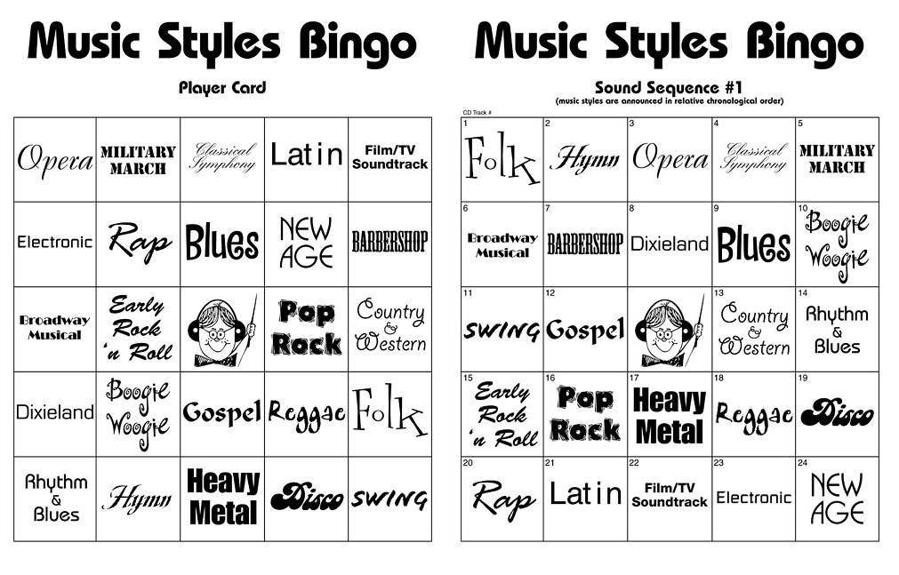 How to play musical bingo